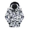 Unisex 3-in-1 Waterproof Down Jacket with Detachable Fleece Liner for Autumn/Winter Mountaineering