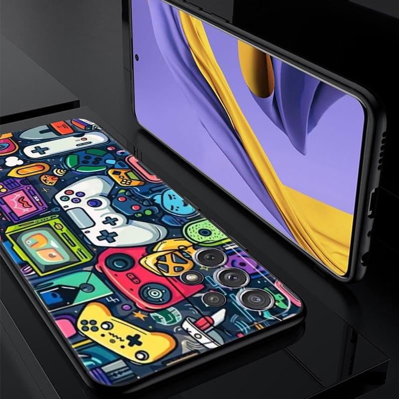 Technology Game Console Phone Case for Samsung Galaxy A55 A35 A17 A07 A15 A13 A25 A51 A71 A72 A73 A32 A52 A52S A41 5G Soft TPU