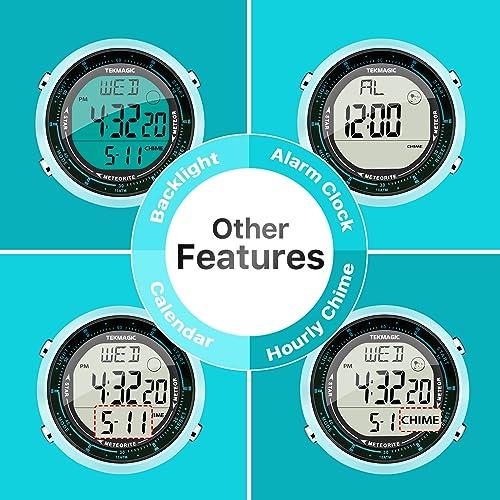 100m Water Resistant Watch for Girls and Women, Multi-Function Watch for Swimming, Diving, and Surfing, with Alarm, Calendar, Stopwatch, Dual Time, an