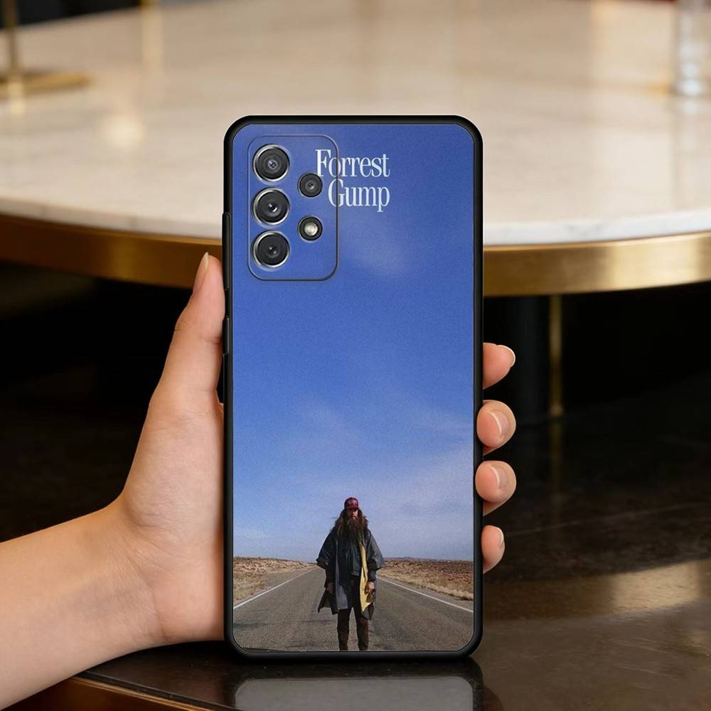 Classic film Forrest G-Gump Phone Case For Samsung Galaxy A73,A72,A71,A70,A53,A52,A51,Soft Silicone Black Cover