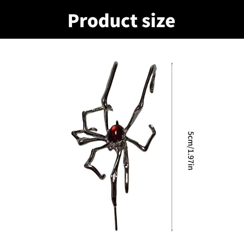 Halloween Spiders Earrings Ear Cuff Scary And Funny Costume Accessories For Cosplay Party Supplies For Fashion Women