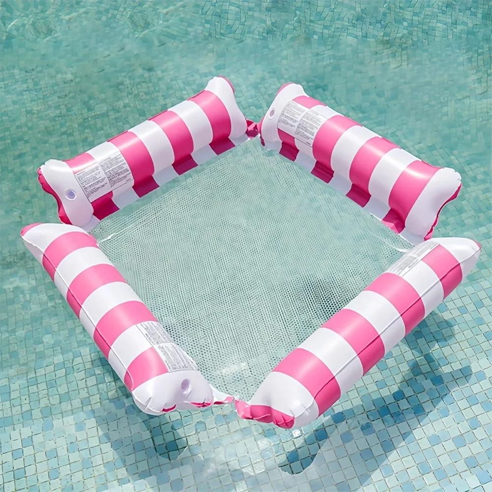 1pc Inflatable Pool Float Lounger, Adult Swim Party Supplies, Multi-Color, Water Lounge Chair for Summer Vacations and Leisure