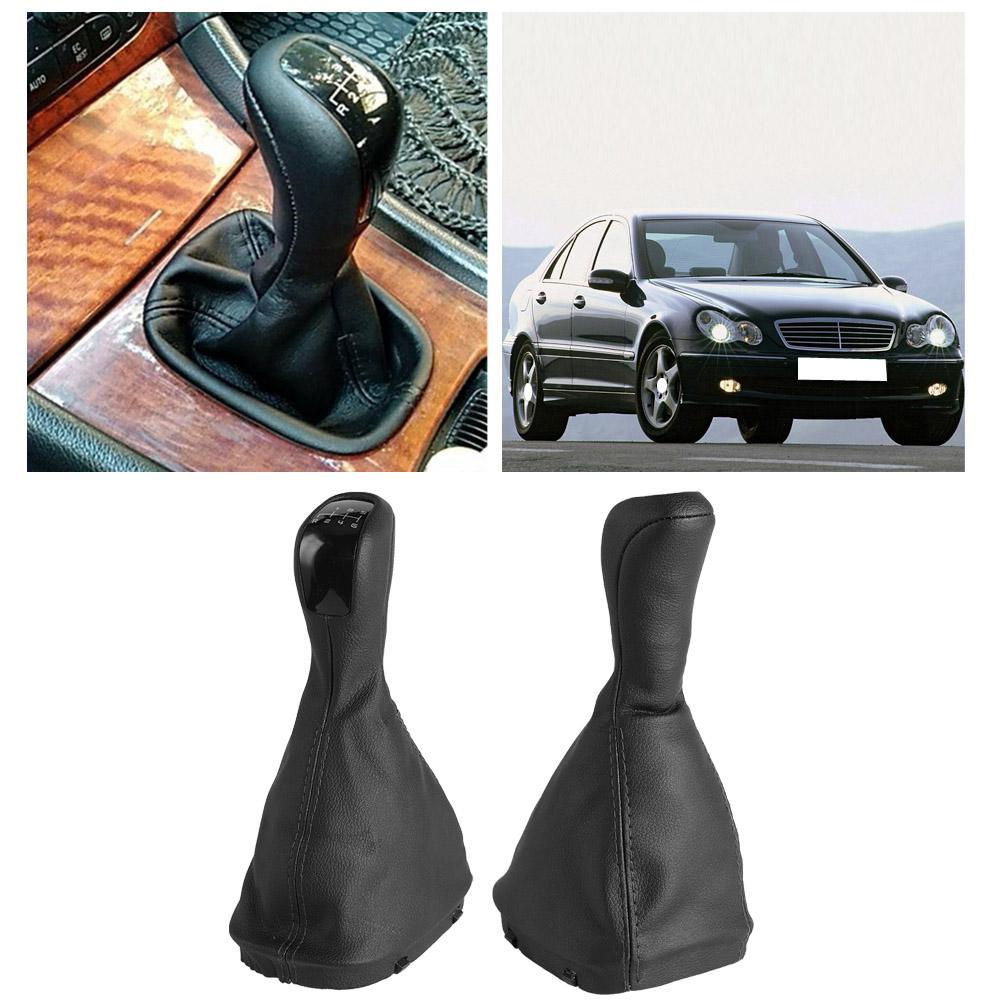 6 Speed Gear Shift Knob Gaiter Boot Cover for Mercedes Benz C Class W203 S203