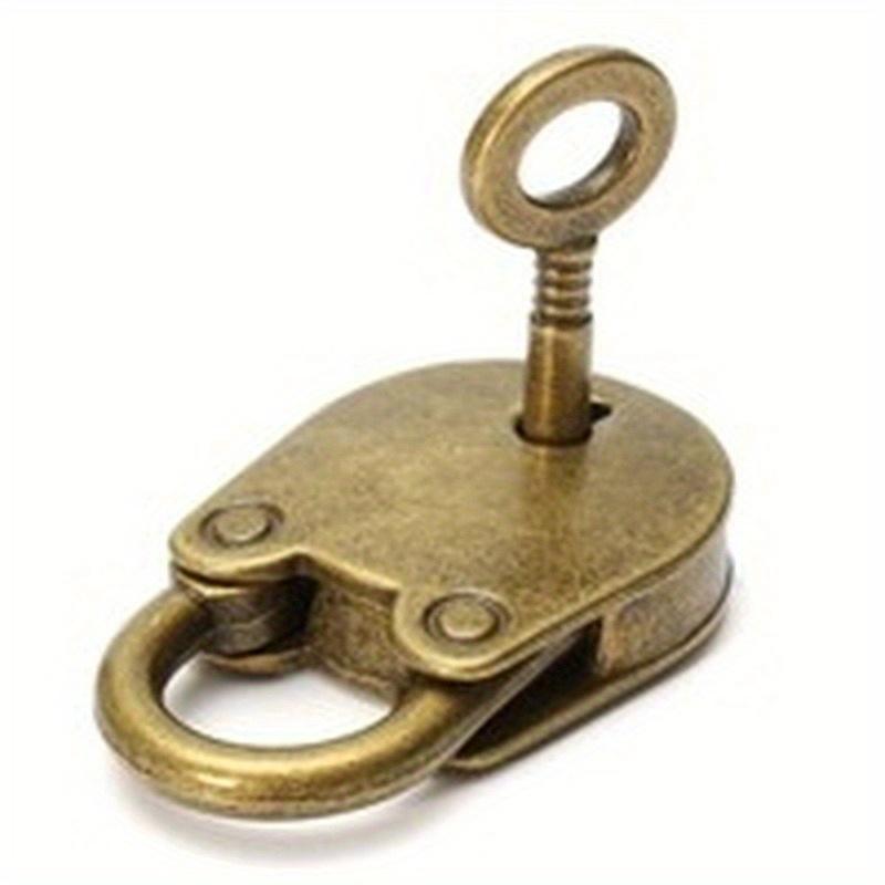 Creative Mini Combination Lock with Vintage Key, Antique Copper Finish, Perfect for Jewelry Boxes, Gift Boxes, and Diary Covers