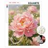 Pearl Painting Kit Pink Peony Flower DIY Home Decoration Painting Wall Art Decor Beads Ornament.