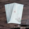 A5/A4 Elegant Zen Floral Double-Sided Full-Color Letter Paper, Hand-Painted Retro Style