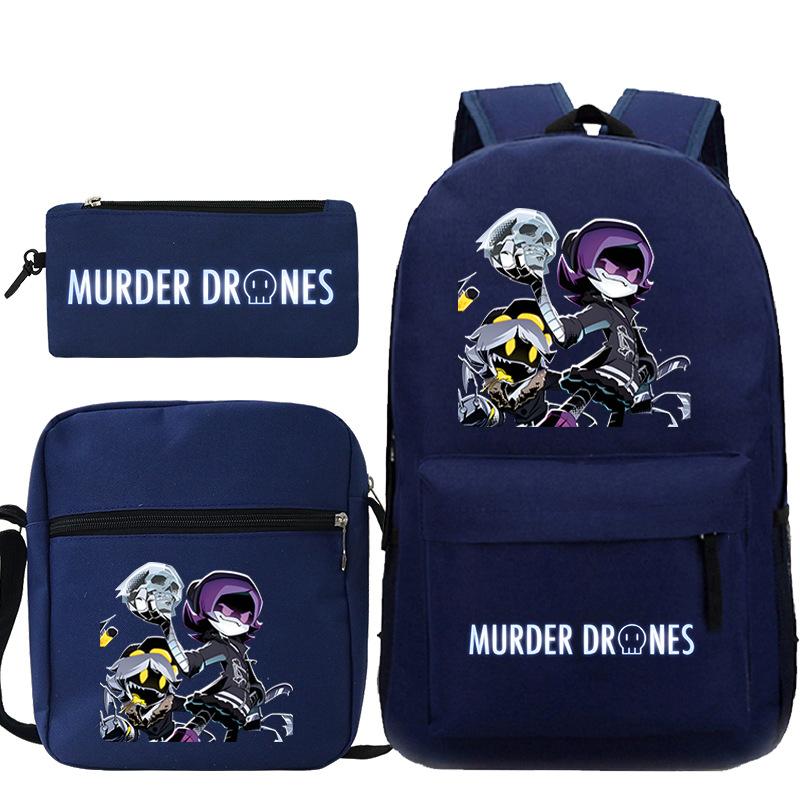 Neuer Murder Peripherie-Trend Schulterrucksack-Set Lässige Stiftetasche Grund- und Sekundarschultasche