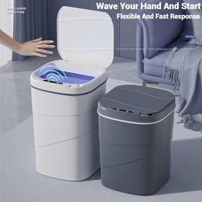 16L Automatischer Sensor-Mülleimer Elektrischer Abfalleimer Wasserdichter Küchen-Papierkorb Induktion Badezimmer-Recycling-Mülleimer