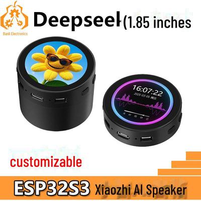 Vývojová deska ESP32-S3 s 1,85" kulatým LCD a hlasovým reproduktorem DeepSeek AI