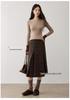 12-Gauge Cashmere Ribbed Slim-Fit Round Neck Base Layer with Contrasting Cuffs