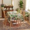 Stylish Florals Print Tablecloth Multipurpose Polyester Materials for Dining Party Home Decoration