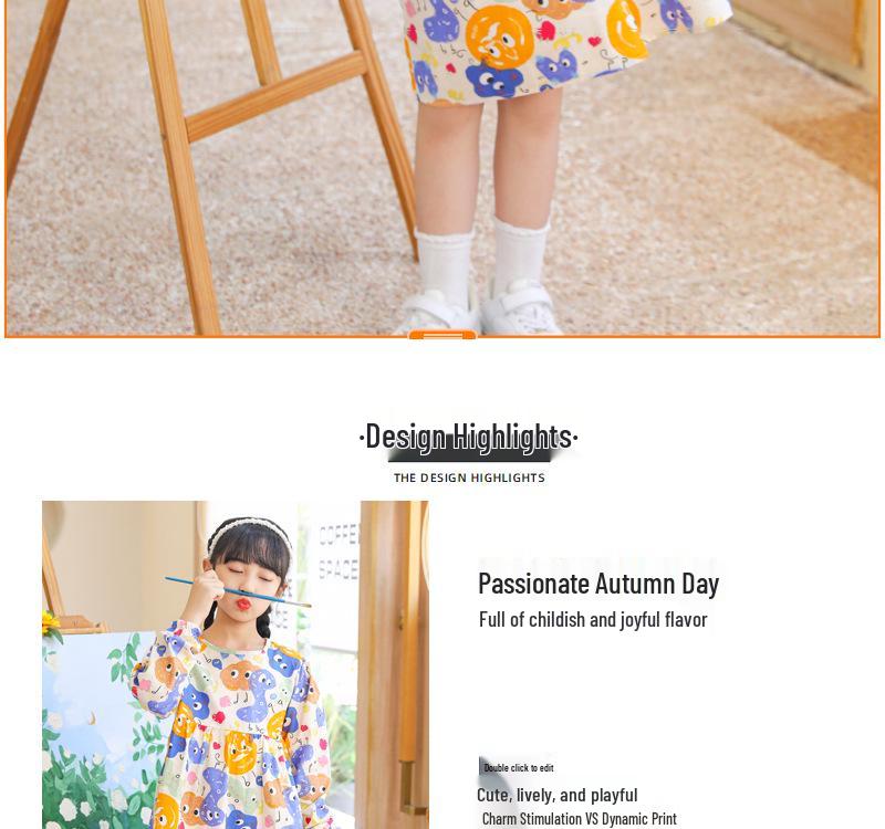 Podzimní princeznovská sukně pro dívky: Korejský styl pro batolata a malé děti