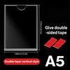 High Clarity Clear Acrylic Wall Frame A4 A5 Sign Holder for Certificate Photo License Document Shop Office Home Display