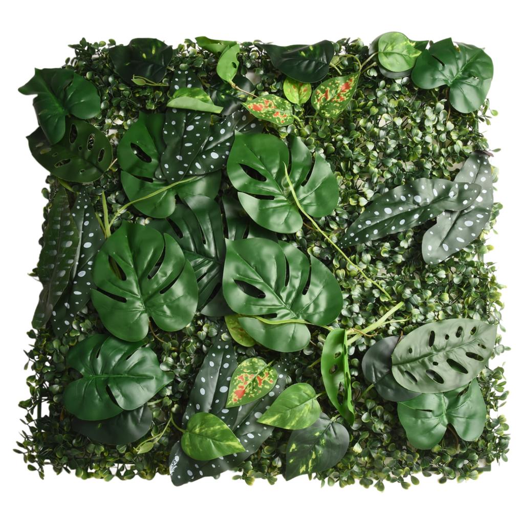 Planting Wall Artificial Plants Simulation Lawn Artificial Turf 50*50cm Accessories Decor Green Plastic Square