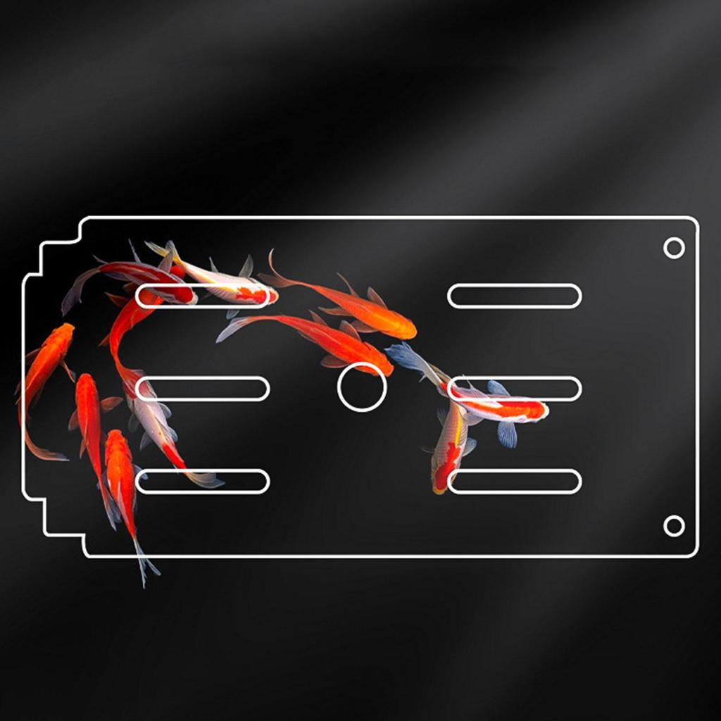 Acrylic Aquarium Cover with Feeding Holes Clear Anti Jumping Fish Tank Lid Cover for DIY Fish Tank Easy to Install