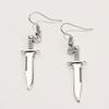 Stylish Women's Alloy Sword Pendant Earrings Trendy Geometric Design For All Occasions