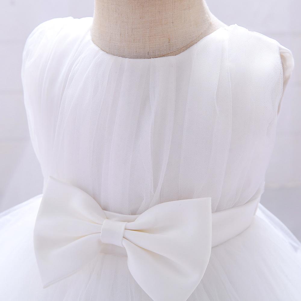 New Cross-Border Princess Mesh Evening Dress for Girls - Puffy Flower Girl Costume for Birthdays and Performances