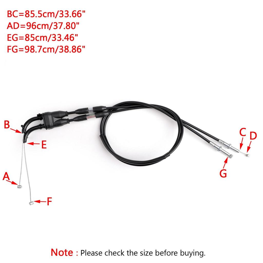 54012-0277 Throttle Cable Wire Line For Kawasaki ZX600 Ninja ZX-6R 2009-2017