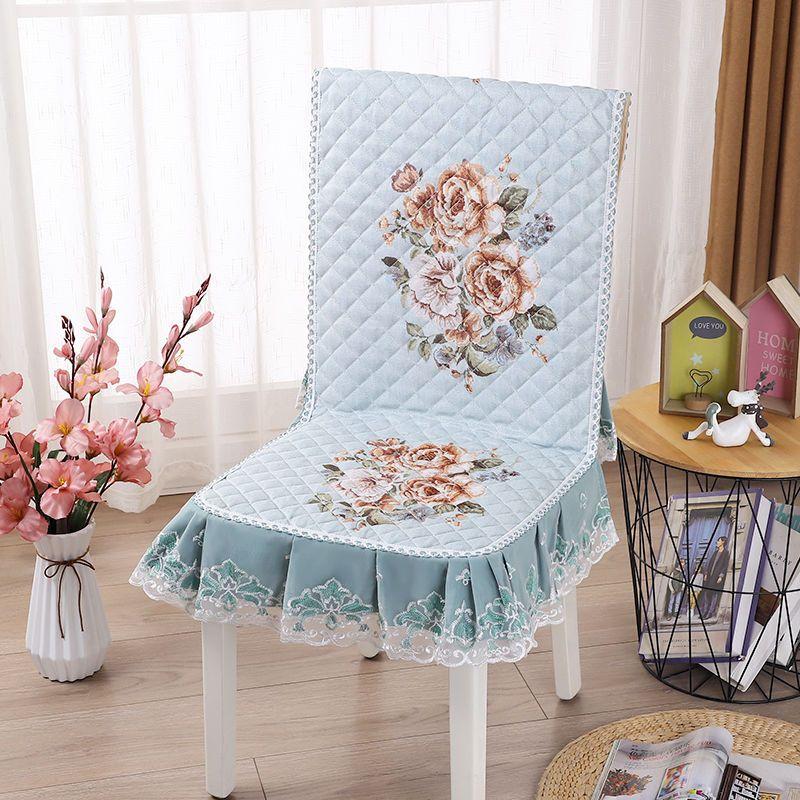 One-piece Dining Table and Chair Cover Dining Chair Cushion Chair Cover Set Household Chair Cushion Rectangular Round Coffee