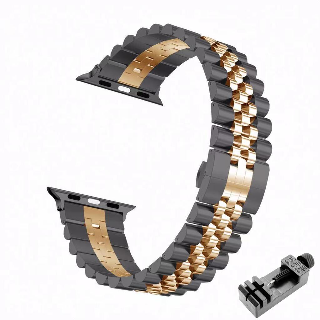 Stainless Steel Strap For Apple Watch Band 40mm 44mm 42mm 45mm 49mm Luxury Metal Bracelet for IWatch Series 1 2 3 4 5 6 7 8 9 SE