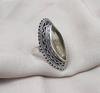 Lemon Quartz Ring: 925 Sterling Silver, Minimalist Boho Jewelry