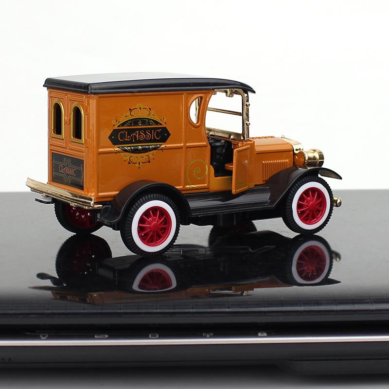 1pc Retro Alloy Car Model Ft Vintage Car Metal Ford Car Gift For Boy Collection Toys