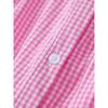 Children'S College-Style Fashionable Plaid Short-Sleeve Woven Cotton Summer Dress