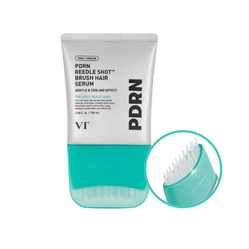 VT Cosmetics PDRN Reedle Shot Brush Hair Serum | Scalp Revitalizing & Strengthening Treatment | 100ml / 3.38 fl.oz.