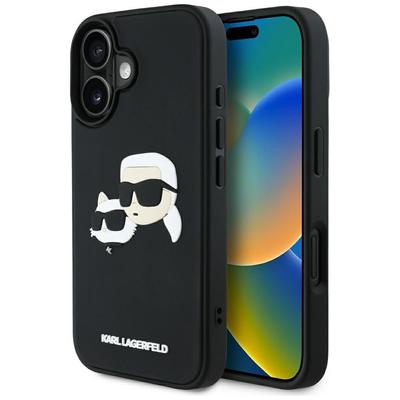 Hülle Karl Lagerfeld Hc 3D Gummi Doppelköpfe Do Iphone 16 Schwarz