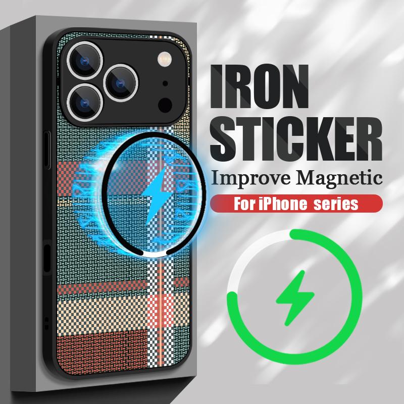 Luxury Cloth Texture Case For iPhone 17 Pro Max Case iPhone 16 Pro Max 15 14 13 16E 17E Magnetic For Magsafe Hybrid Matte Cover