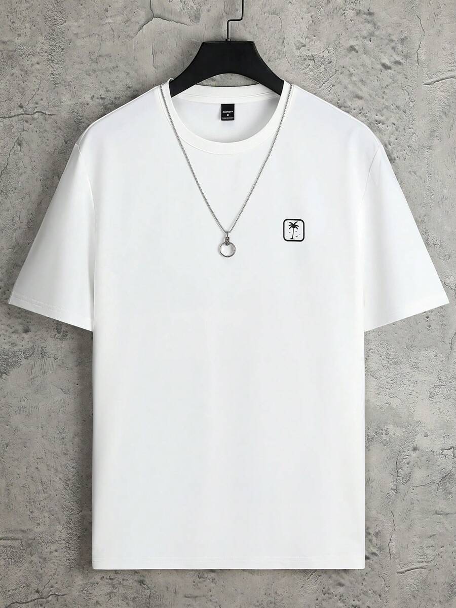 

Claim Dot Unisex s Summer Letter Print Round Neck Short Sleeve Casual T-Shirt XXL