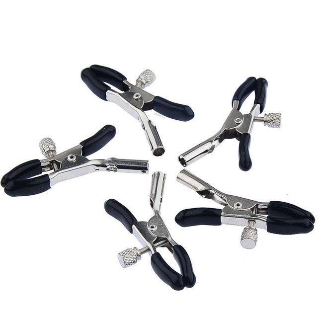 5PCS Erotische Brustclips Nippelstimulator Erwachsene Spiele Sexspielzeug für Paare Flirten Nippelklemmen Metallgummiclip Neu 2022
