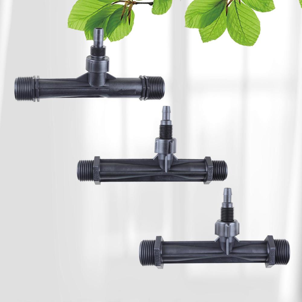 Male Thread Venturi Fertilizer Injector 1/2" 3/4" 1" Irrigation Drip Device Water Tube Emitter