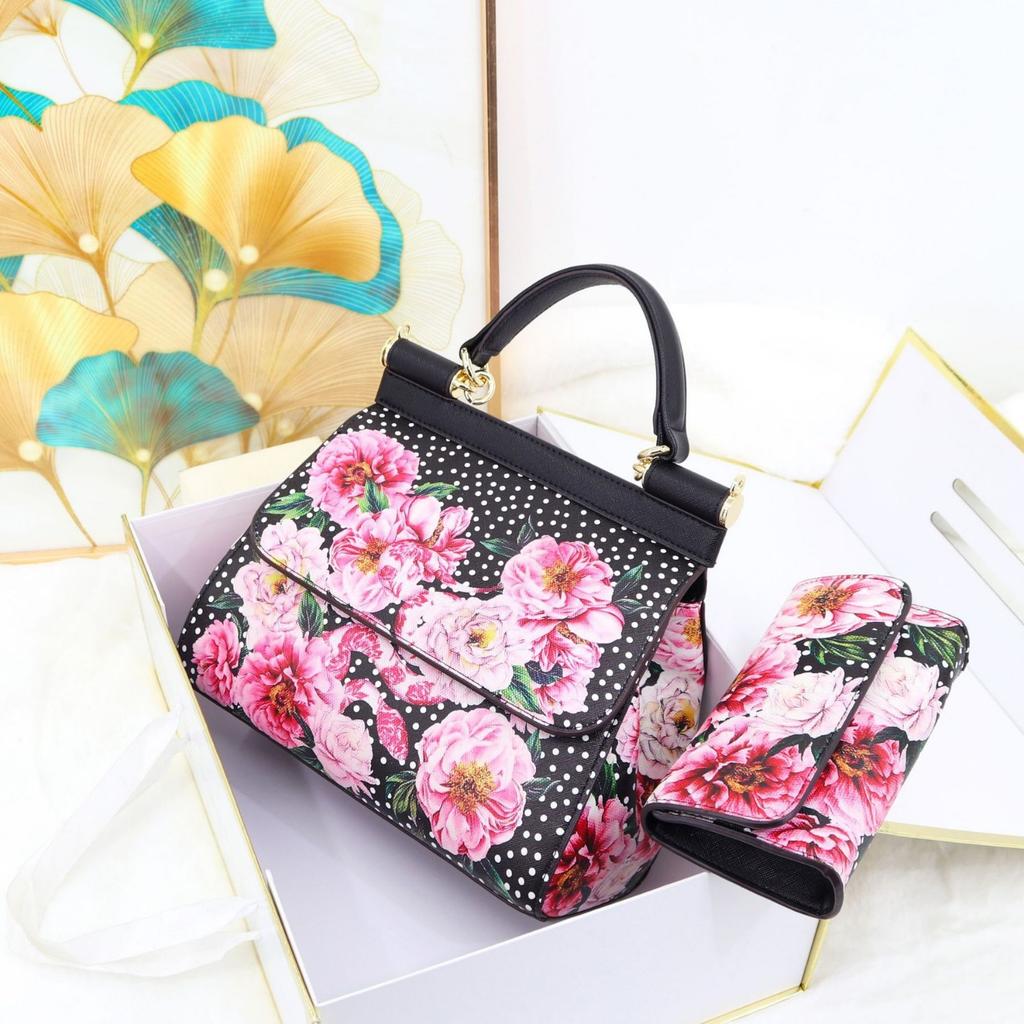 Women'S Bag Exquisite Printed Handbag High Texture Sharp Goods Ladies Bag