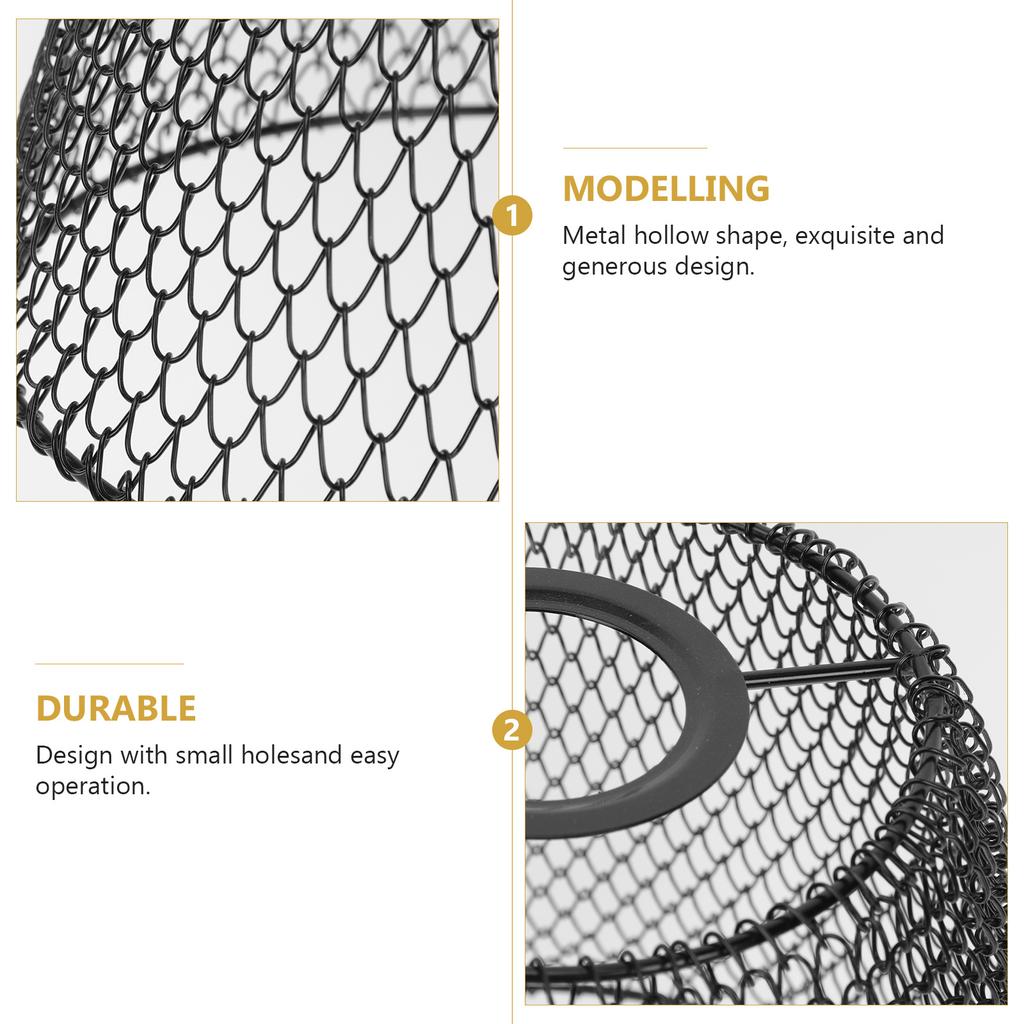 1Pcs Hanging Lamp Cover Metal Lampshade Decorative Ceiling Light Cover Simple Style Metal Hollow-Out Lamp Shade for Bedroom