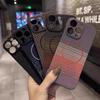Carbon Fiber Texture Magnetic Snap-On Case IPhone 17 Pro Max 16 15 Ultra Slim Shockproof Heat Dissipation PC Cover