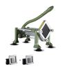 French Fry Cutter, Potato Slicer with 1/2-Inch and 3/8-Inch Stainless Steel Blades, Manual Potato Cutter Chopper with Suction Cups