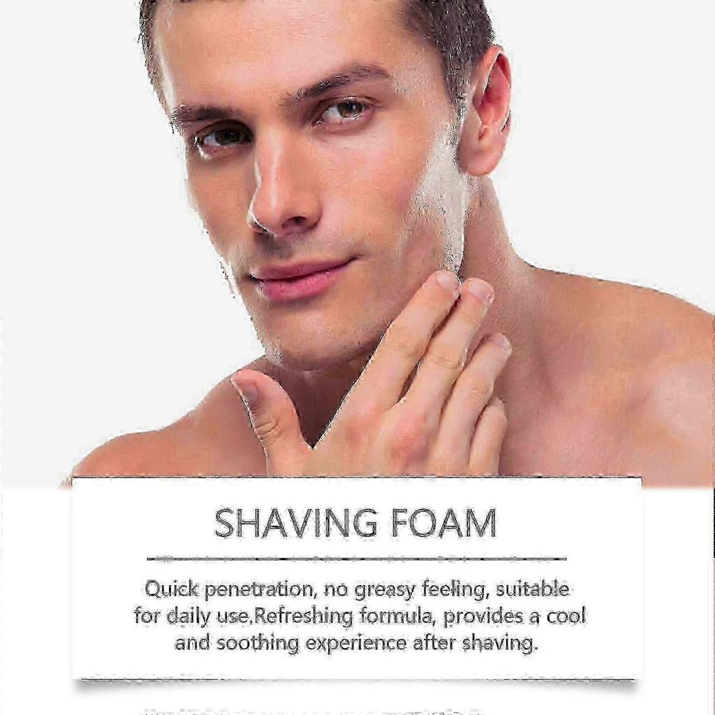 East Moon Men's Shaving Mousse Gentle Cleansing And Care Fine Facial Foam Shaving And Skin Care