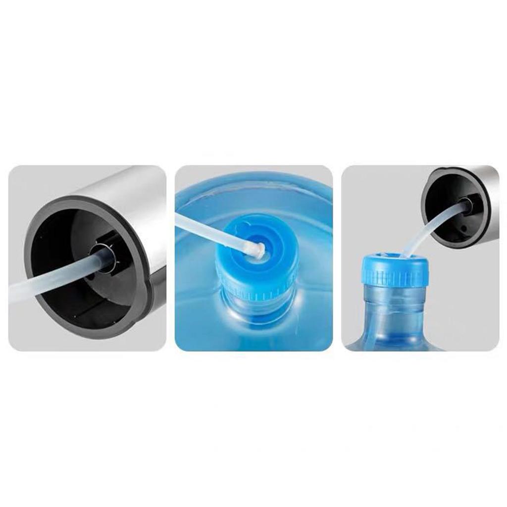 Electric Water Dispenser Quantitative Rechargeable USB Charging for Office black
