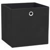 Boîte de rangement - vidaXL - 10 pcs - Tissu non-tissé - 32x32x32 cm - Noir