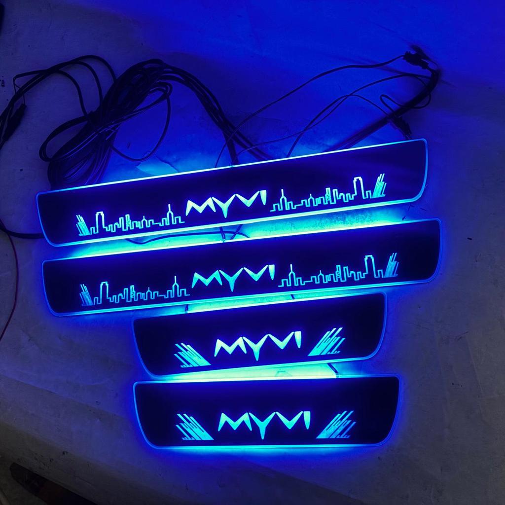 4-Piece LED Dynamic Welcome Pedal Set for MYVI M800 M600