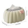 Decorative Pumpkin Shaped Tissue Dispenser Easy Clean Plastic Household Essential for Living Room