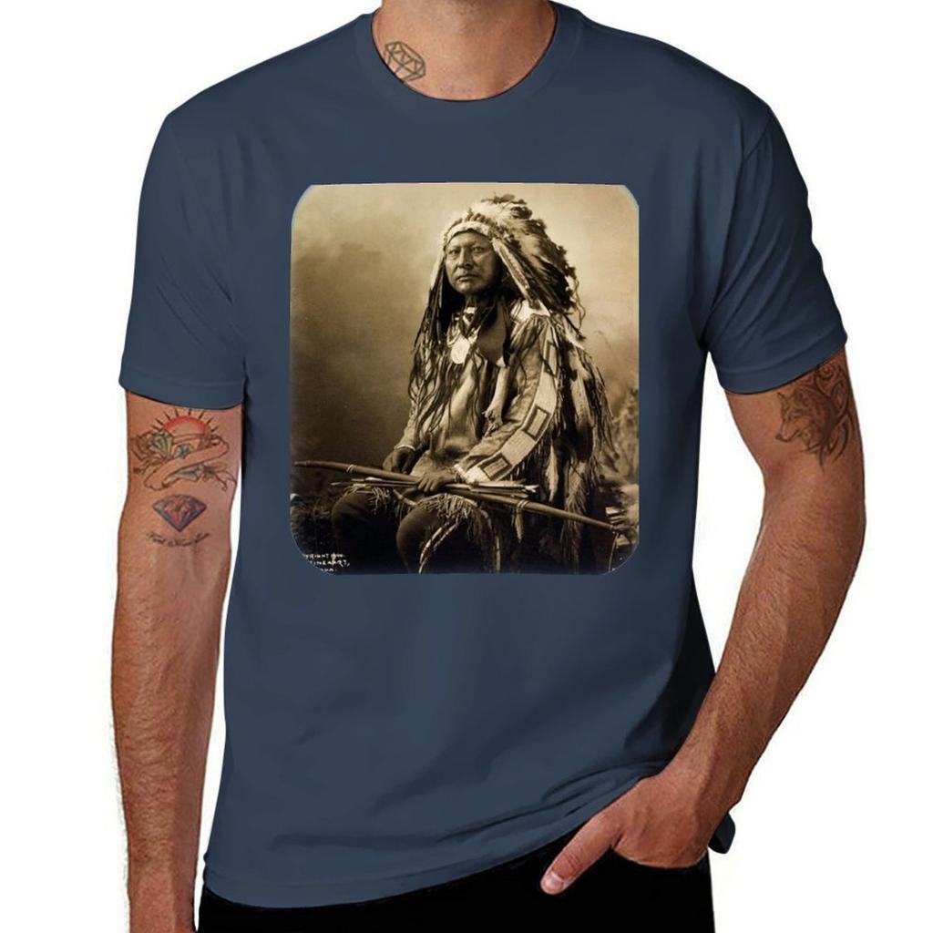 Chief Spotted Elk Lakota Sioux Native American Indian Tshirt High Elasticity Sports Tee Shirt