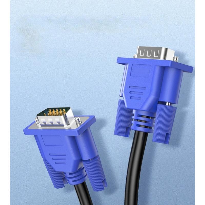 1.5M/5M VGA Cable 3+6 Male To Male Video Cable Full Copper 15-pin VGA HD Cable Computer Monitor Projector Connection Lines