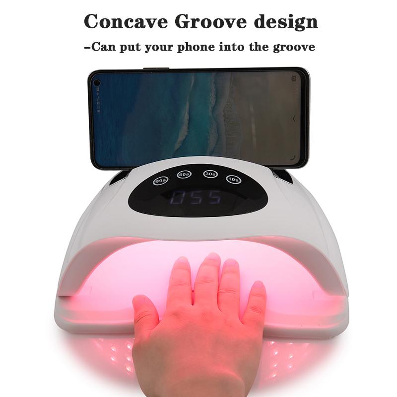 320W UV LED Lamp for Nails 72LEDs Nail Drying Lamp Fast Dry Nail Gel Polish Lamp With LCD Screen Auto Sensor Lamp for Manicure