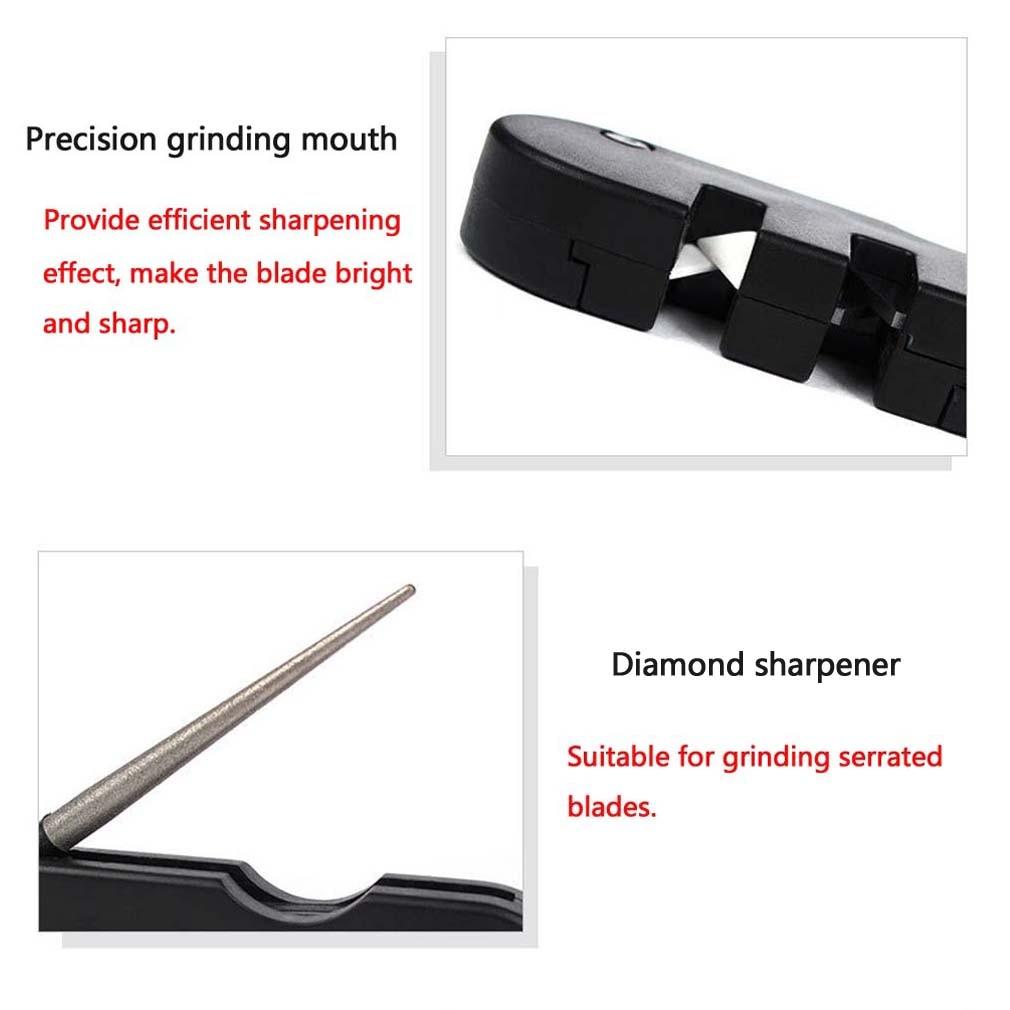 1 Pcs Diamond Knife For Knife Sharpener For Outdoor Use Portable Multifunctional Tool Camping Knife Sharpener