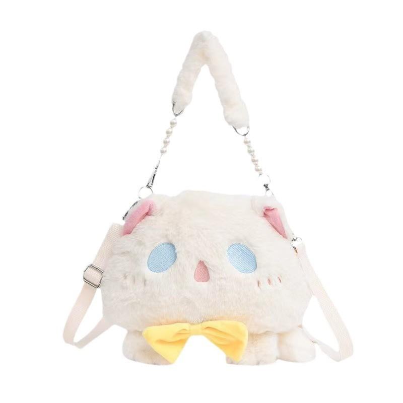 Plush Cat Cozy Handbags Single Shoulder Crossbody Bag Decoration Kids Gifts