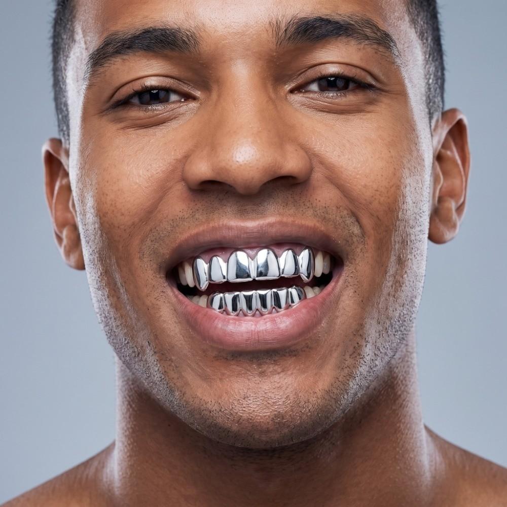 Horní Dolní Sada Zuby Grillz Odolné Halloweenový Zub Móda Zubní Grily Hip Hop Styl