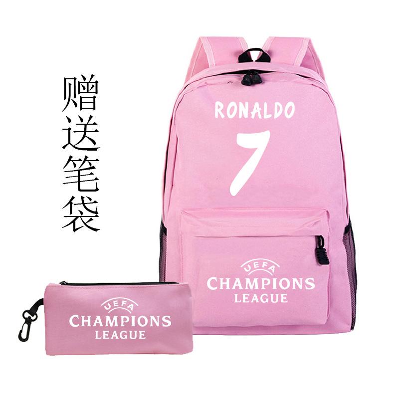 Football Printed Student Backpack Multifunctional Usb Interface Large Capacity Leisure Travel Backpack