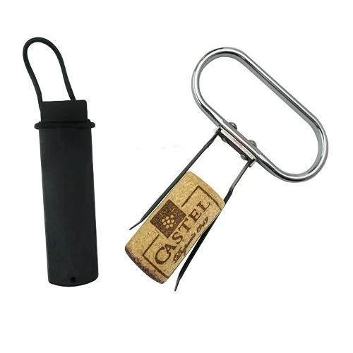 

Two-prong Cork Puller Ah-so Wine Opener Professional Old Red Wine Opener чёрный